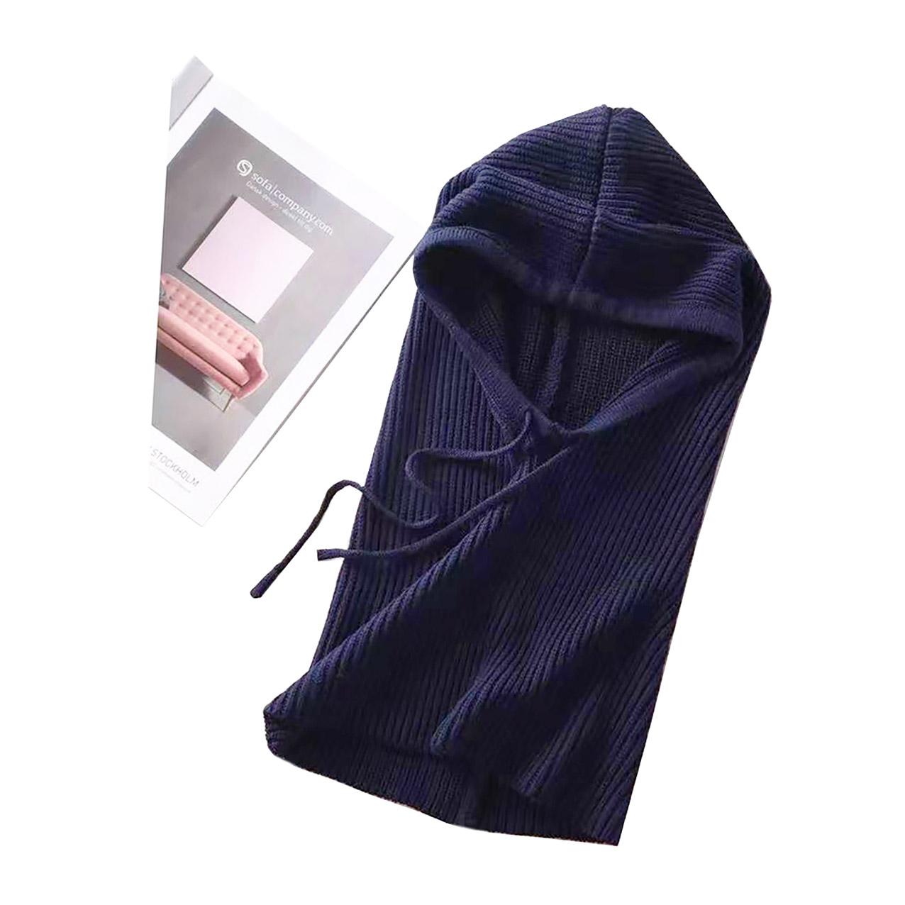 Hat Scarf One-Piece Hat 2025 Autumn Winter New Style Neck Protection Warm Woolen Scarf Western-Style Knitted Pullover Hat