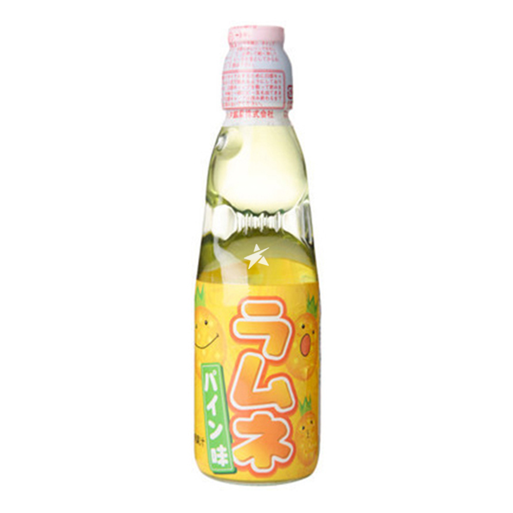 HATA Pineapple Ramune Carbonated Drink 哈达波子水波羅味