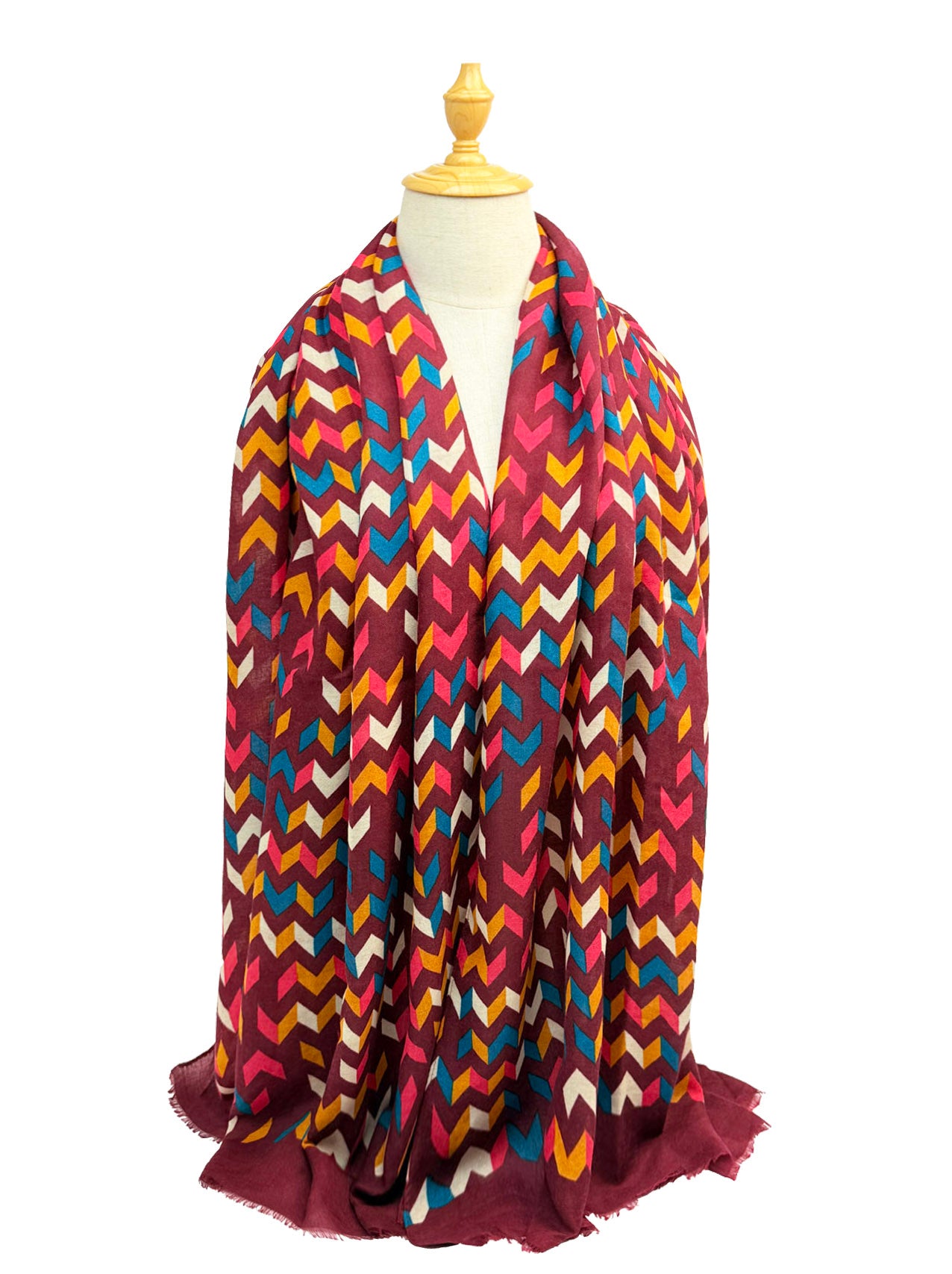 New Coming Winter Fashion Scarf in Vibrant Green Gift Box with Geometric Pattern for Stylish Warmth
