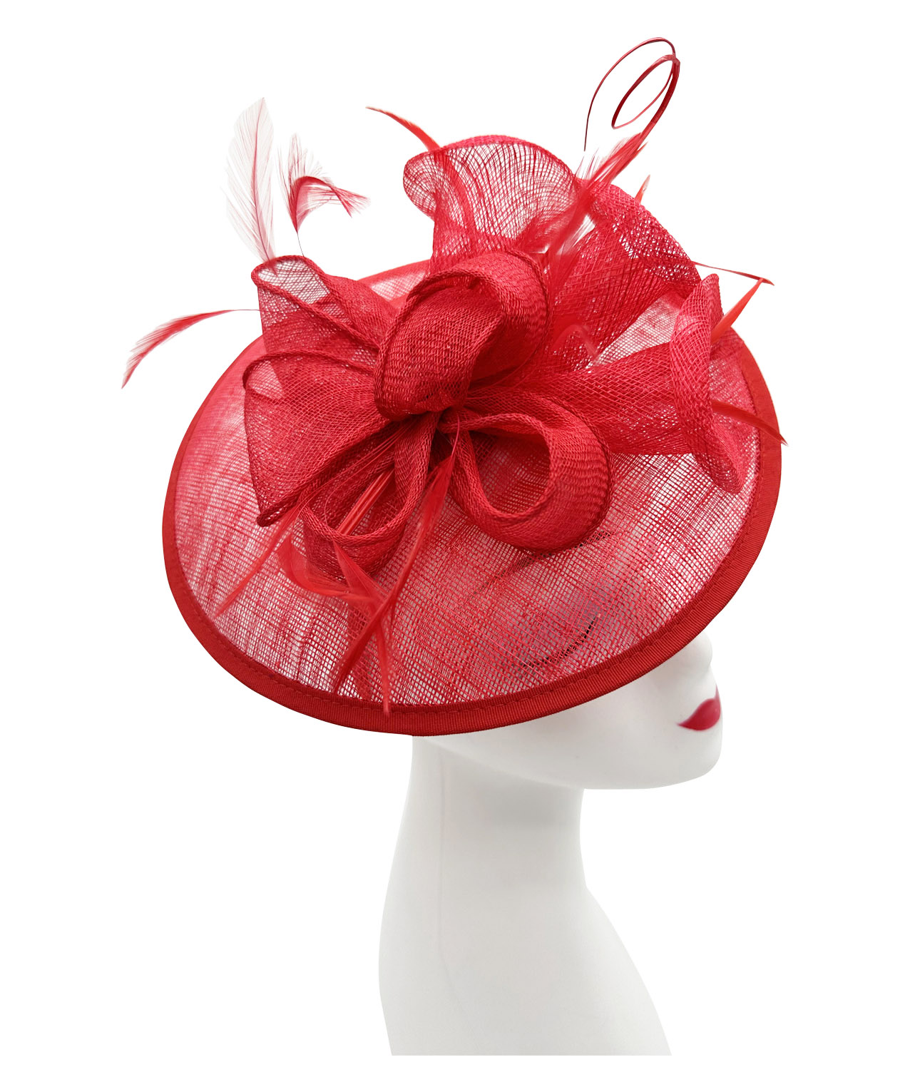 Sinamay Petunia Flower Fascinator with A Saucer Base