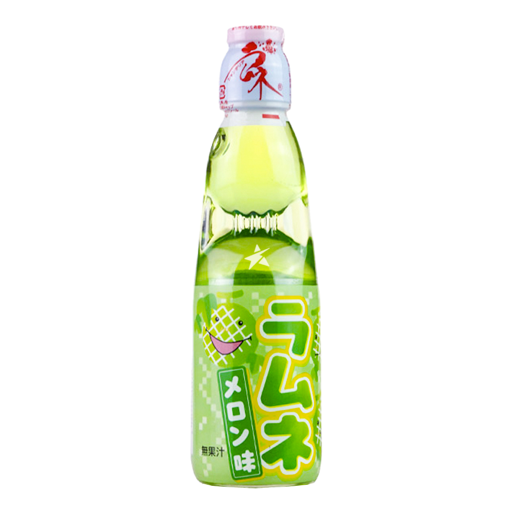 Melon Ramune Carbonated Drink 波子水 哈密瓜味