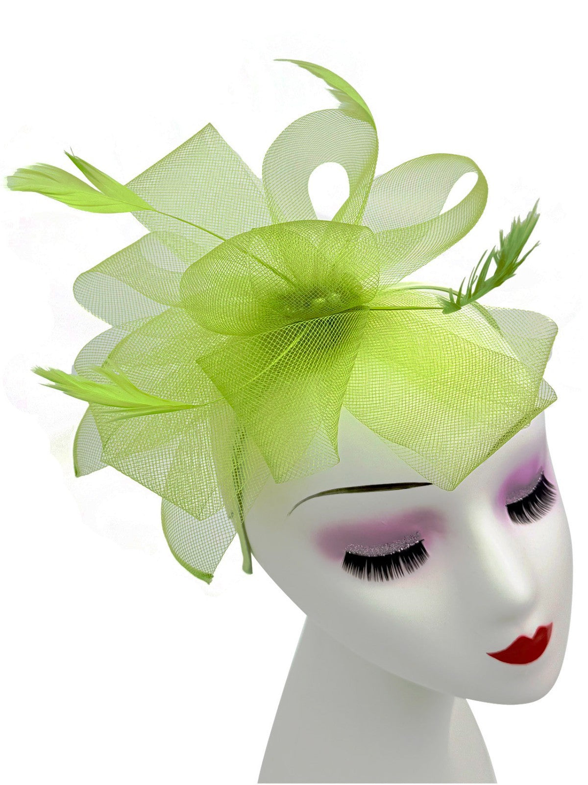 Flower & Petals Style Fascinator Hat with Headband and Clip