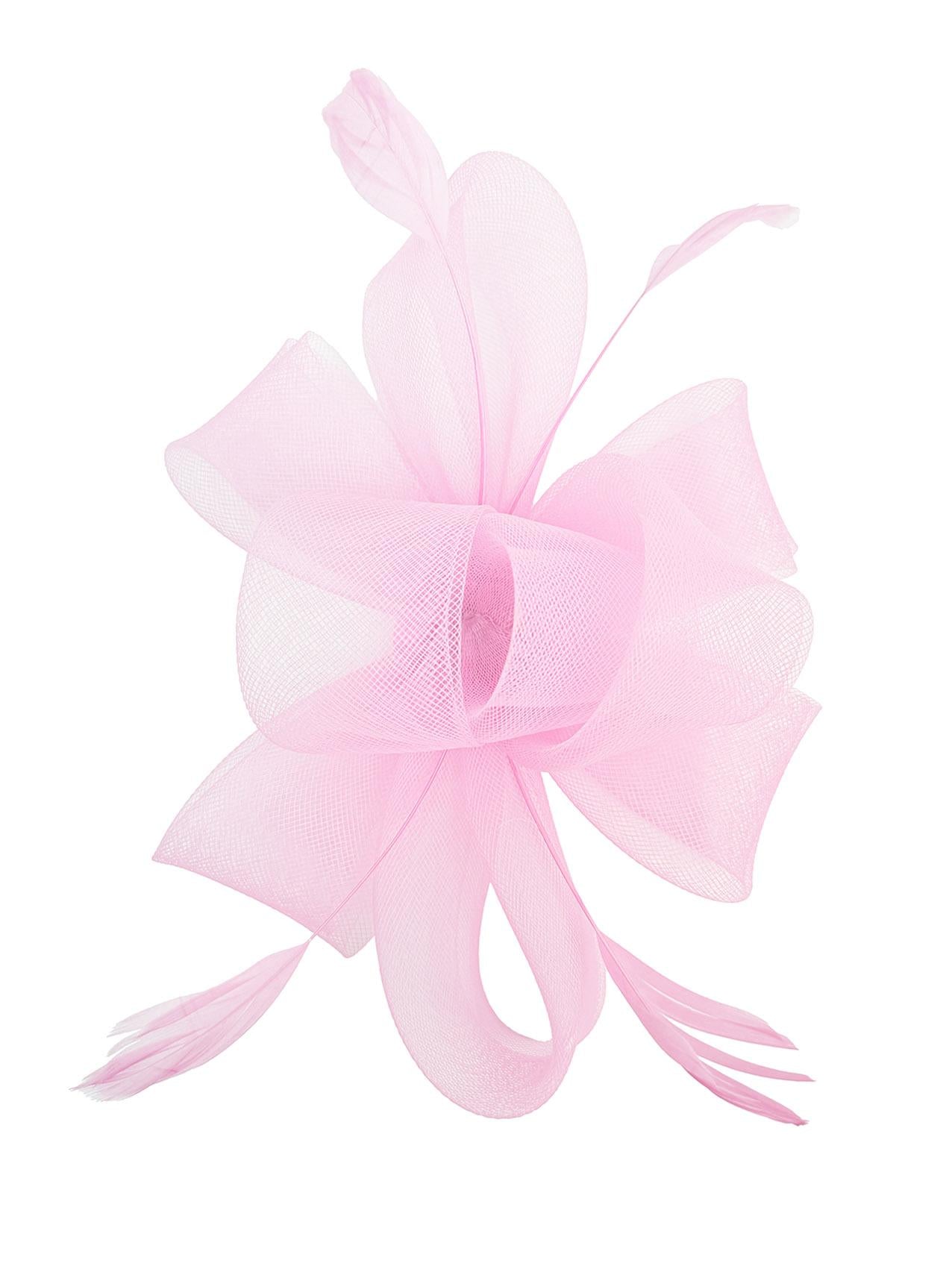 Flower & Feathers Detailed Fascinator Hat with Headband and Clip in Vibrant Colors for Special Occasions