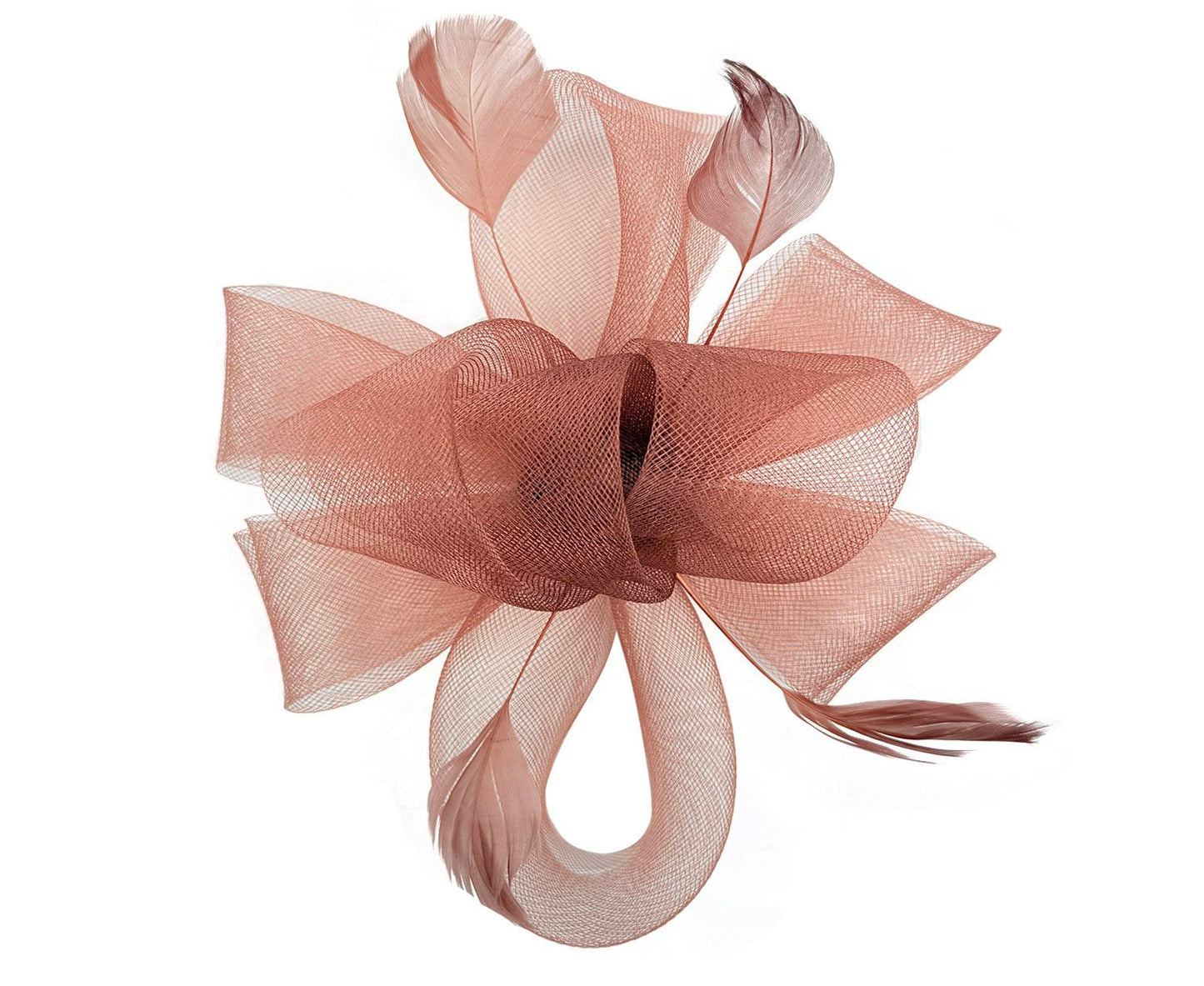 Flower & Feathers Detailed Fascinator Hat with Headband and Clip in Vibrant Colors for Special Occasions