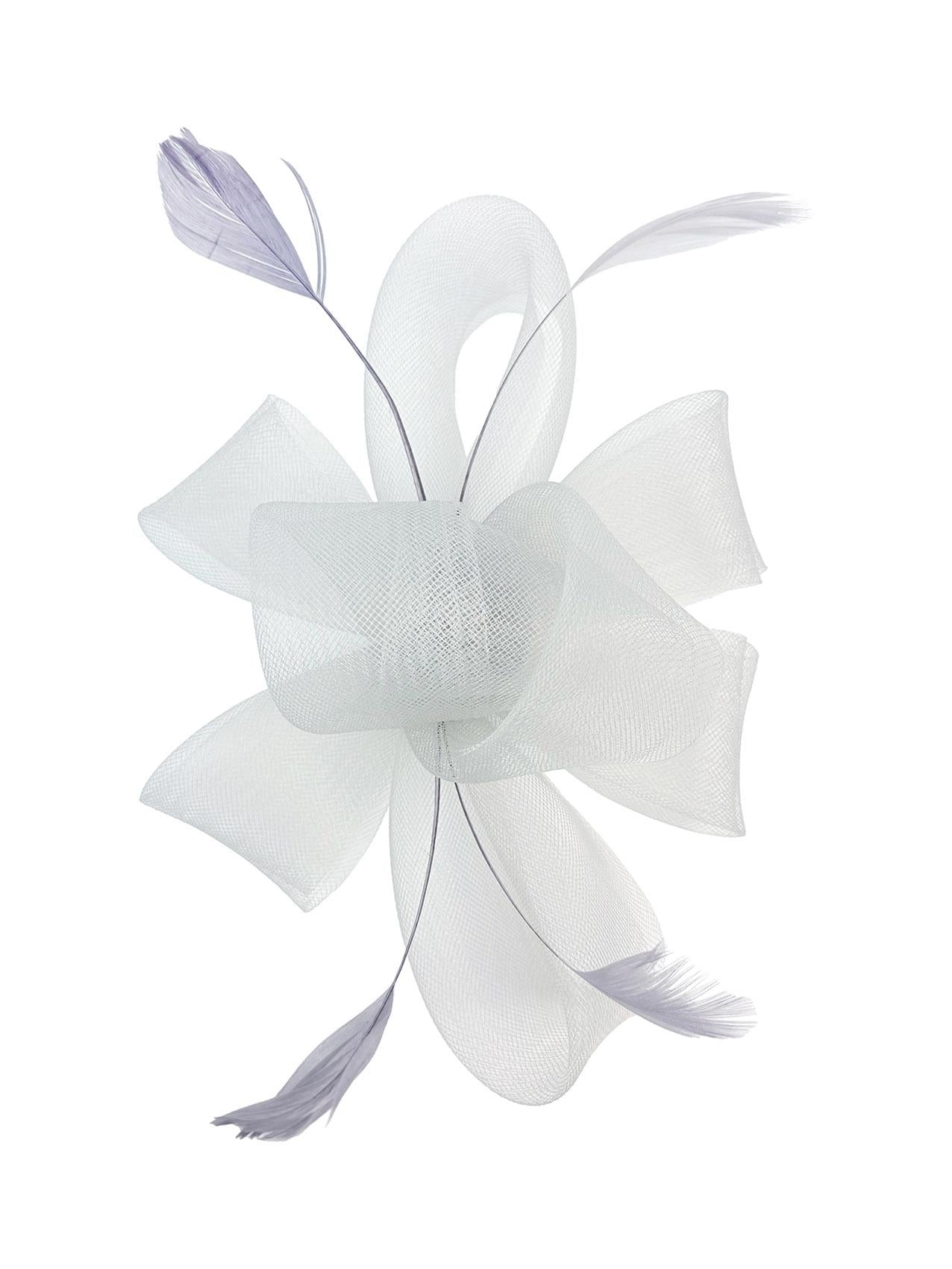 Flower & Feathers Detailed Fascinator Hat with Headband and Clip in Vibrant Colors for Special Occasions