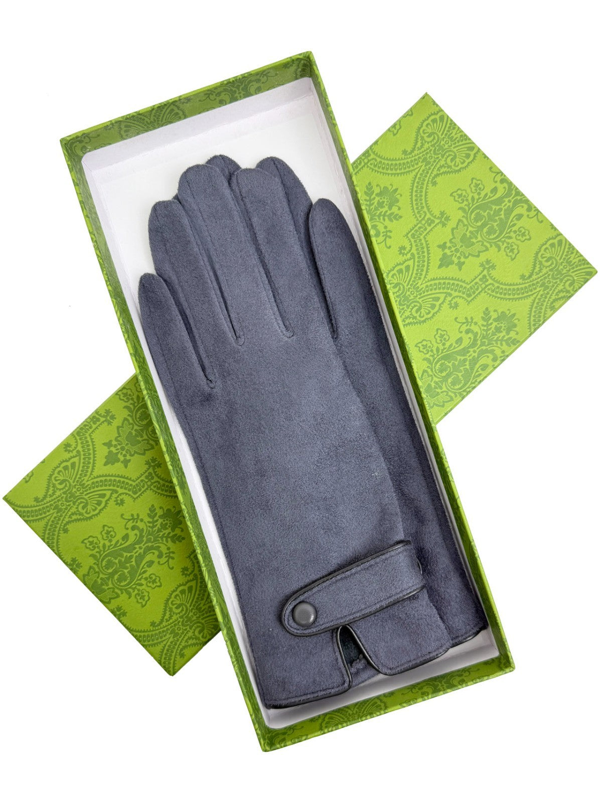 Knitted gloves for winter women for outdoor cycling and driving, with plush insu