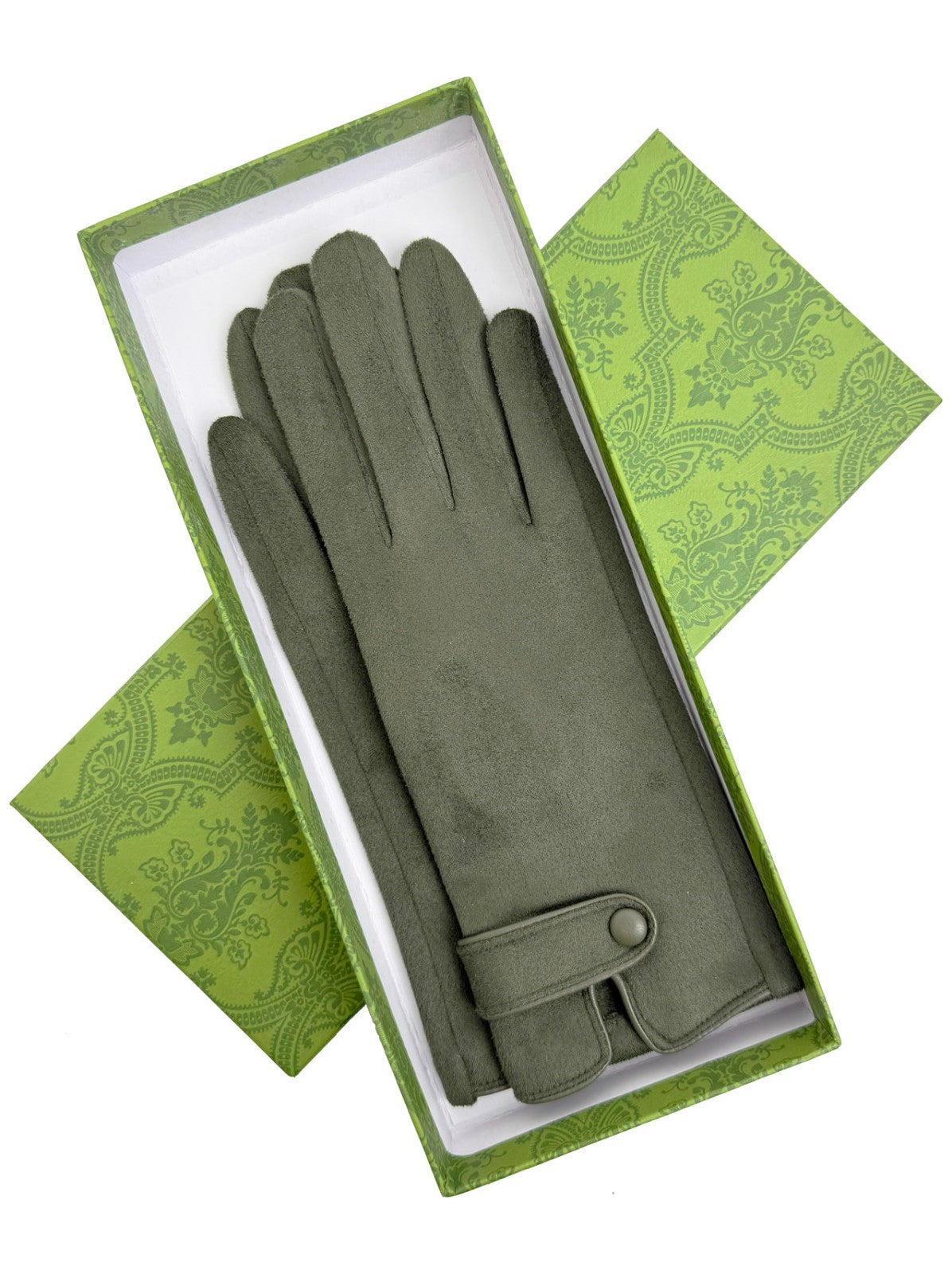 Knitted gloves for winter women for outdoor cycling and driving, with plush insu