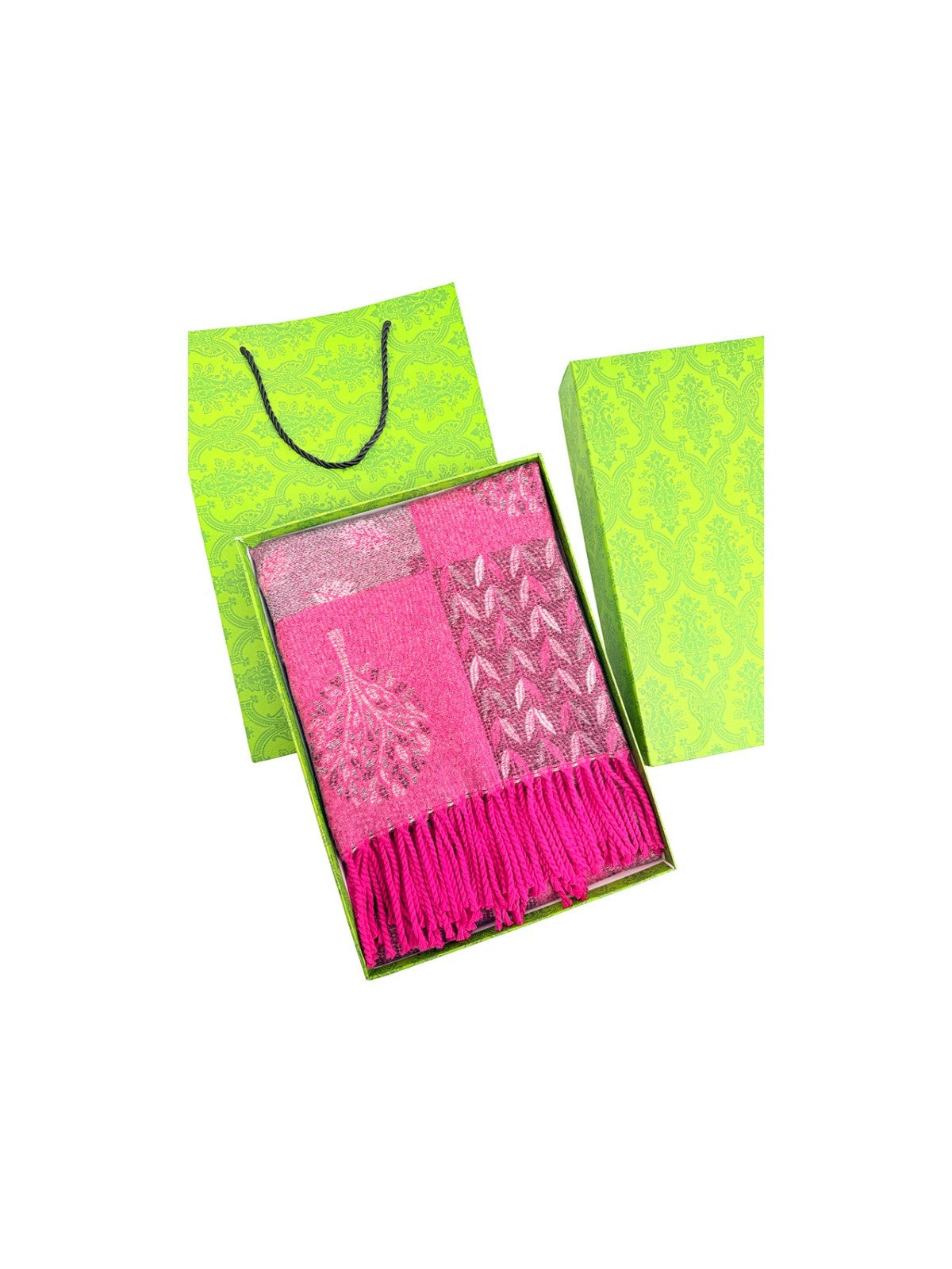 Colorful double-sided scarf for women's 2025 autumn and winter ginkgo new high-e