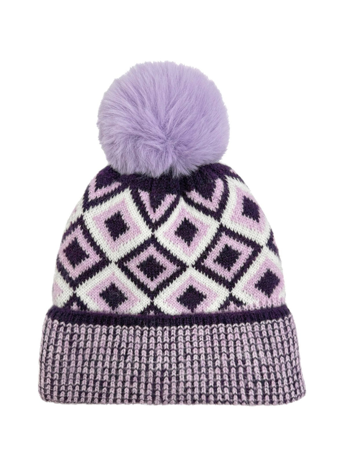 Gradient Color Wool Beanie Women's Winter Fuzzy Insulated Colorful Knit Hat Thic