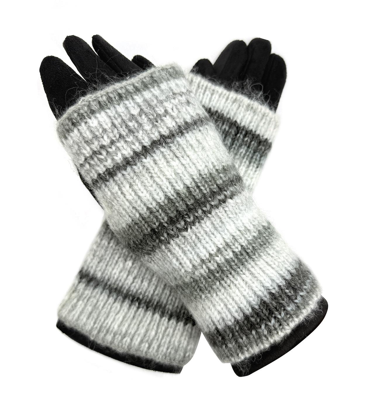 Warm Student Five-Finger Gloves for Women Winter with Lining and Thickening Cute for Cycling in Winter British English Style