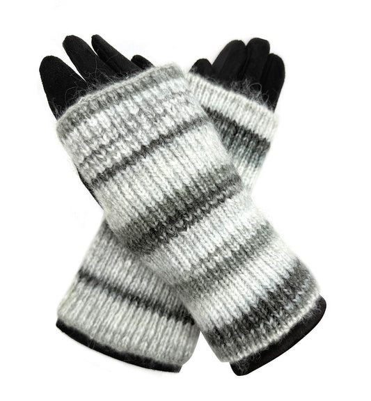Warm Student Five-Finger Gloves for Women Winter with Lining and Thickening Cute for Cycling in Winter British English Style