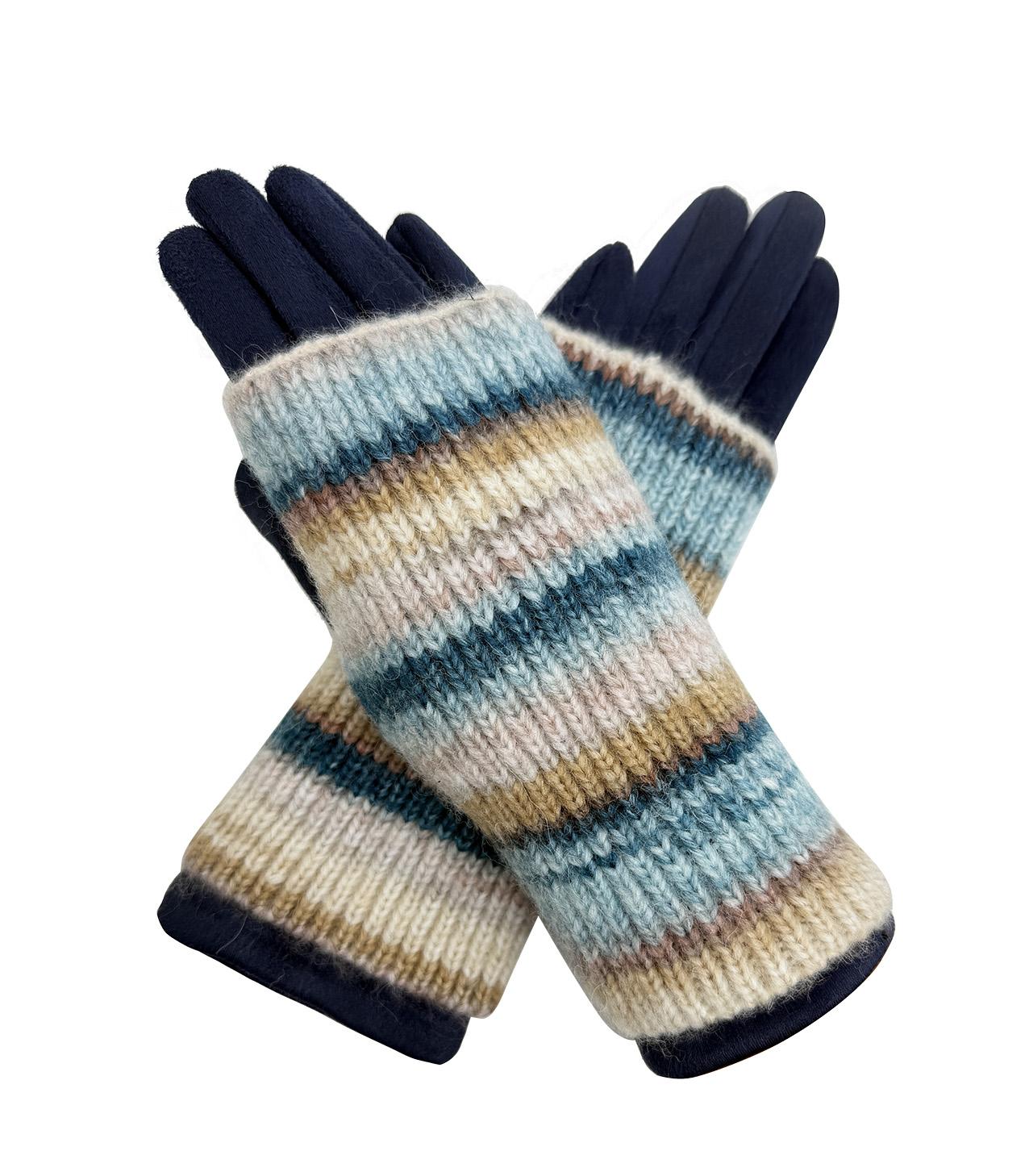 Warm Student Five-Finger Gloves for Women Winter with Lining and Thickening Cute for Cycling in Winter British English Style