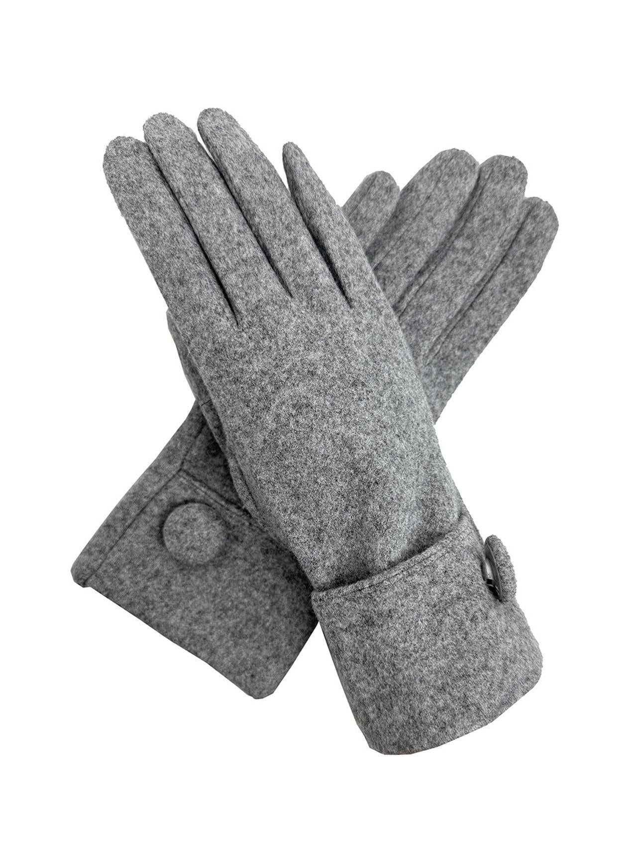 Warm Student Five-Finger Gloves for Women Winter with Lining and Thickening Cute for Cycling in Winter Black Touchscreen Compatible