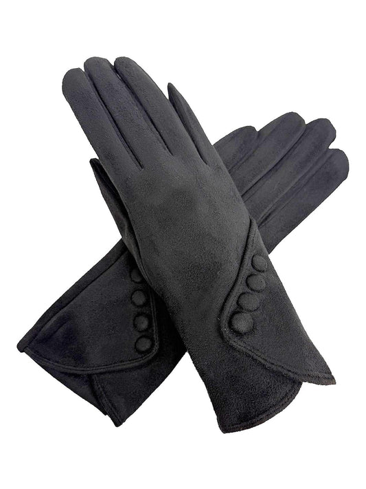 Warm Student Five-Finger Gloves for Women Winter with Lining and Thickening Cute for Cycling in Winter British English Style
