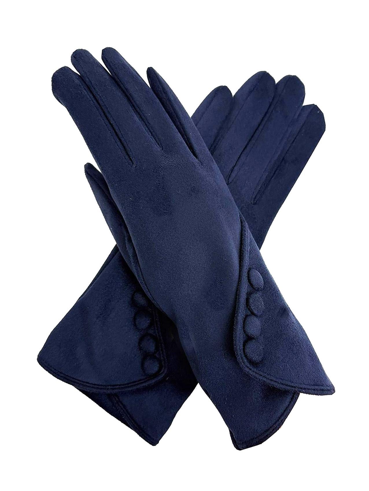 Warm Student Five-Finger Gloves for Women Winter with Lining and Thickening Cute for Cycling in Winter British English Style