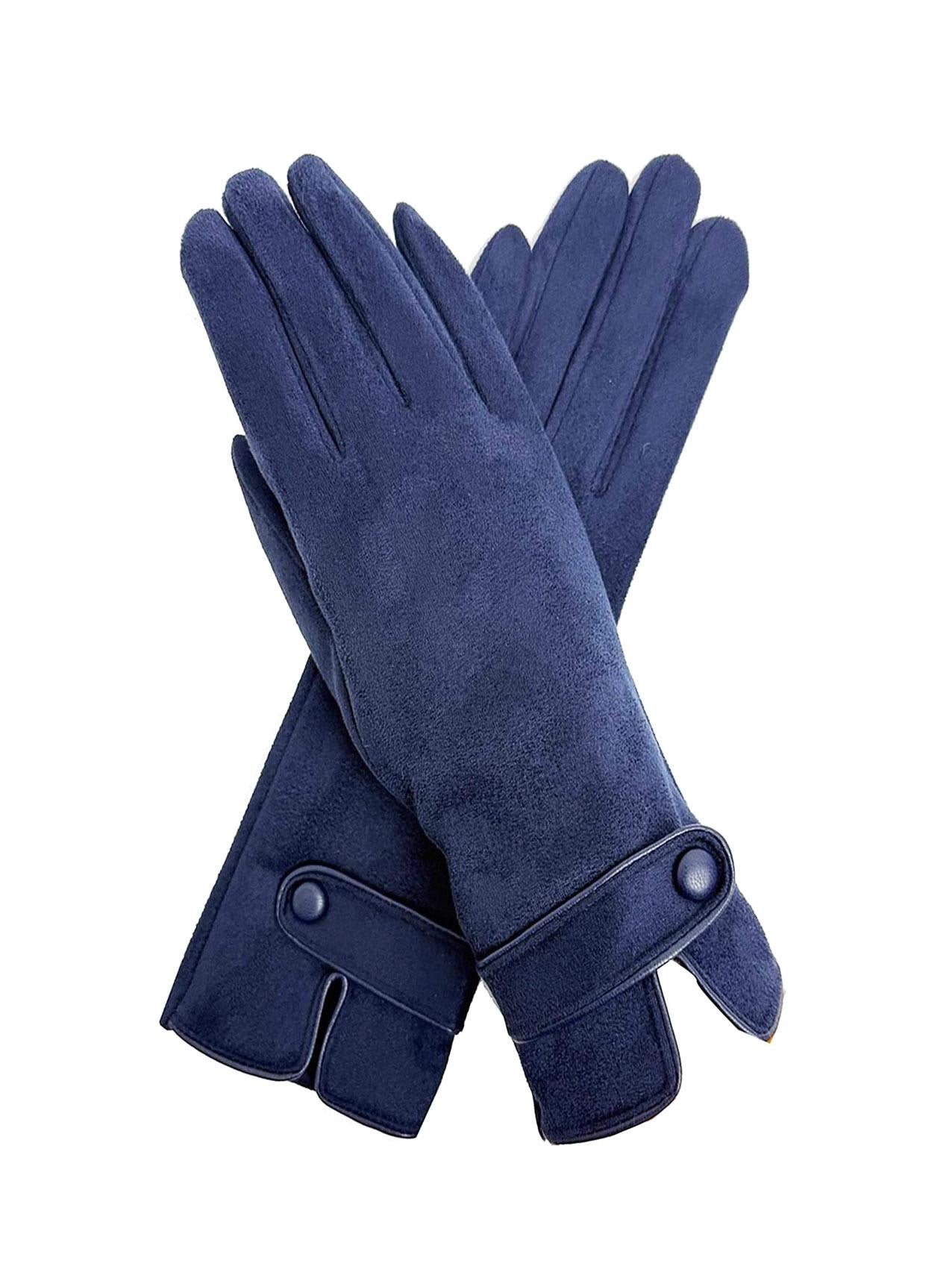 Warm Student Five-Finger Gloves for Women Winter with Lining and Thickening Cute for Cycling in Winter British English Style