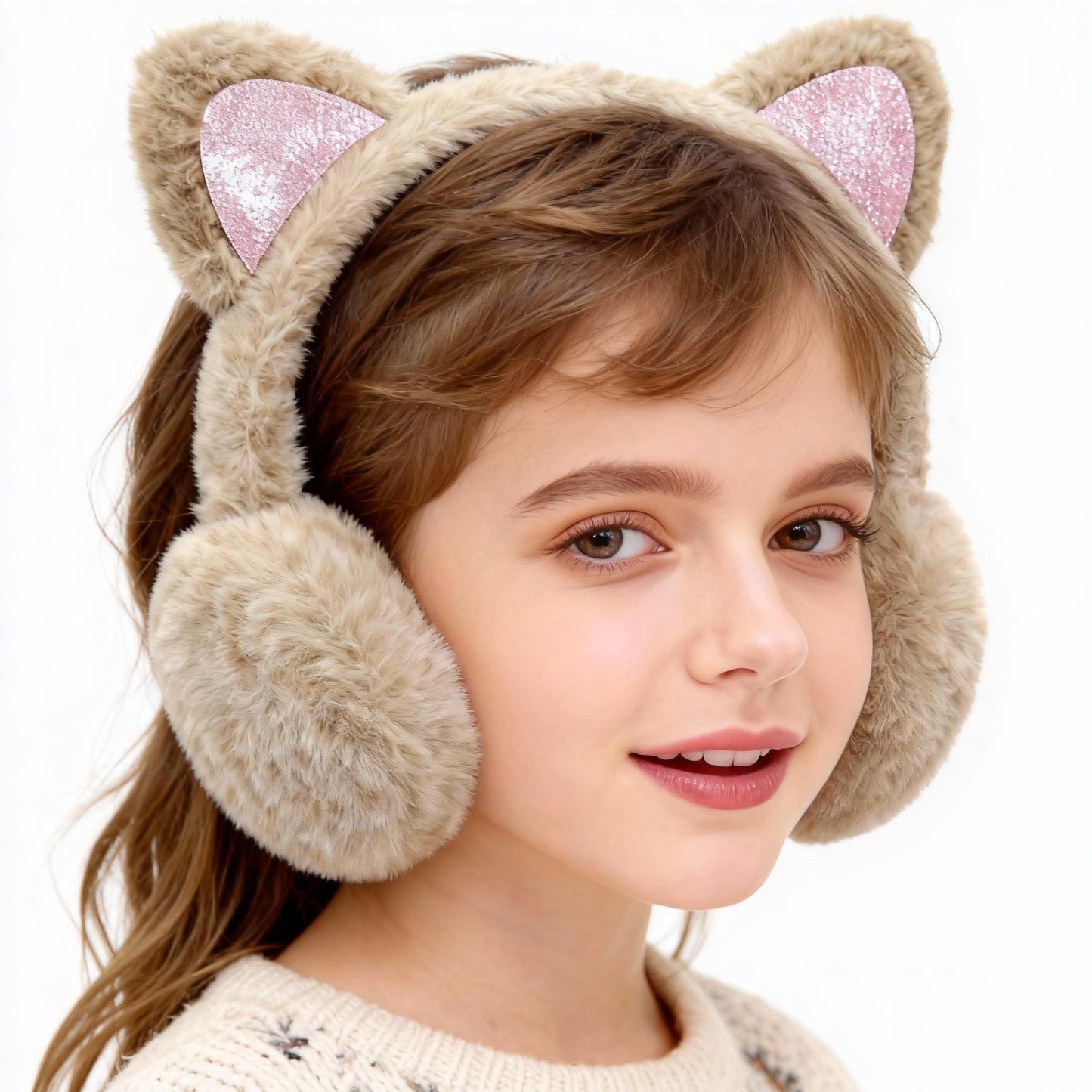 Cartoon Fruit Earmuffs for Female Students Thickened and Warm for Autumn Winter Cute Cold-Proof Plush Earmuffs for Ladies