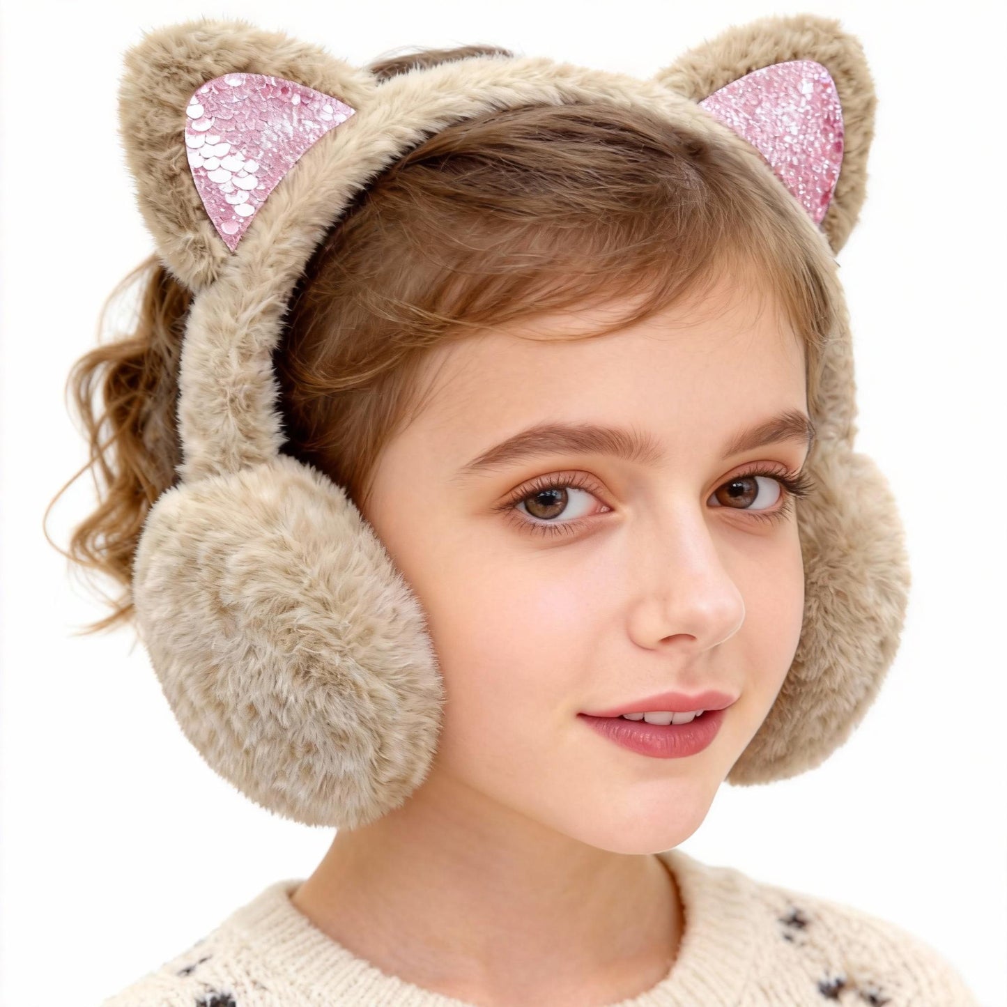 Cartoon Fruit Earmuffs for Female Students Thickened and Warm for Autumn Winter Cute Cold-Proof Plush Earmuffs for Ladies