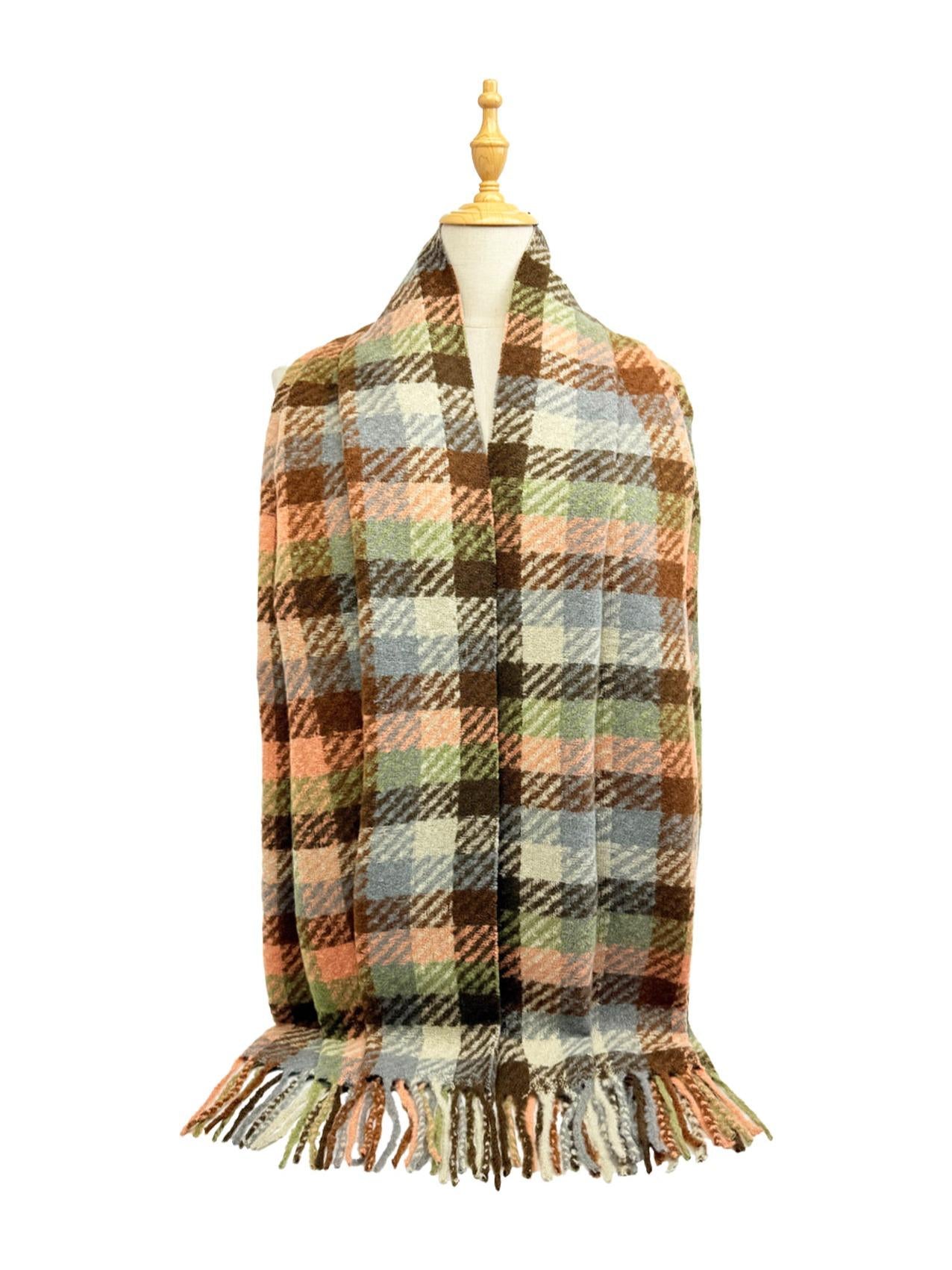 New Coming Winter Fashion Plaid Scarf with Fringe for Cozy Style All Seasons Wear