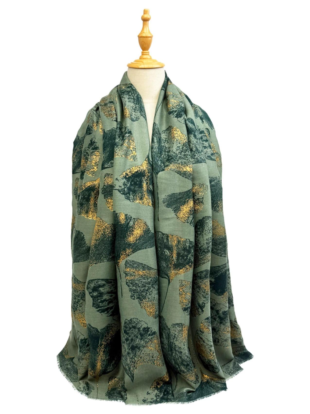 New Coming Winter Fashion Scarf in Black Gold Abstract Print for Stylish Outfits - Elegant and Versatile Accessory