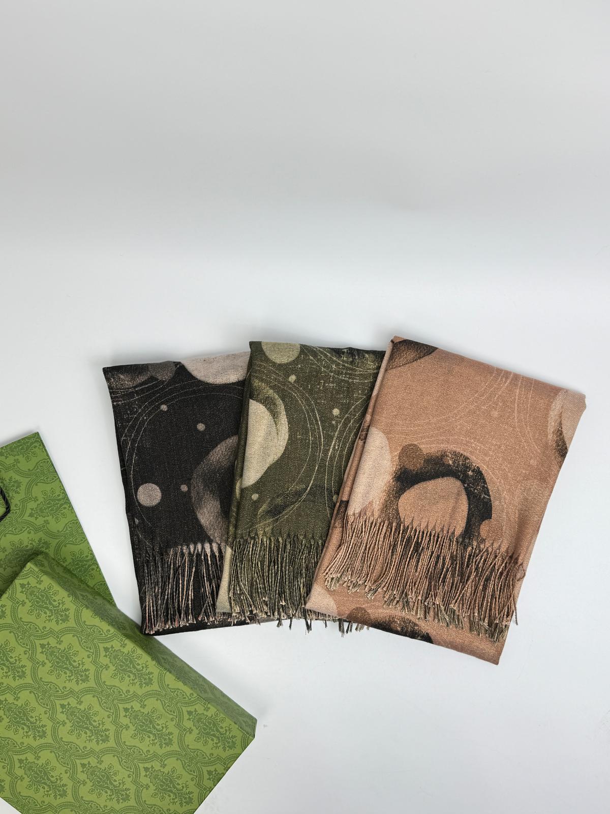 New Coming Winter Fashion Scarf in Stylish Patterns with Fringe for Comfort and Style in Green Black and Brown Options