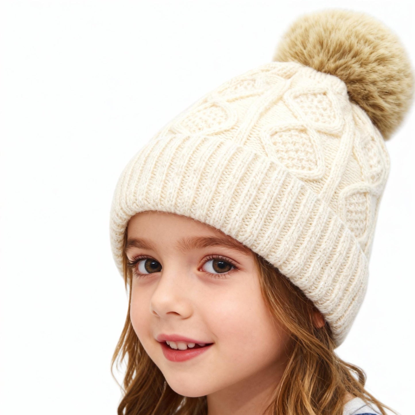 Women's Loose Fitting Big Head Circumference Small Face Solid Color Knitted Hat Autumn Winter High-End Plush Insulation Ear Protection Woolen Hat