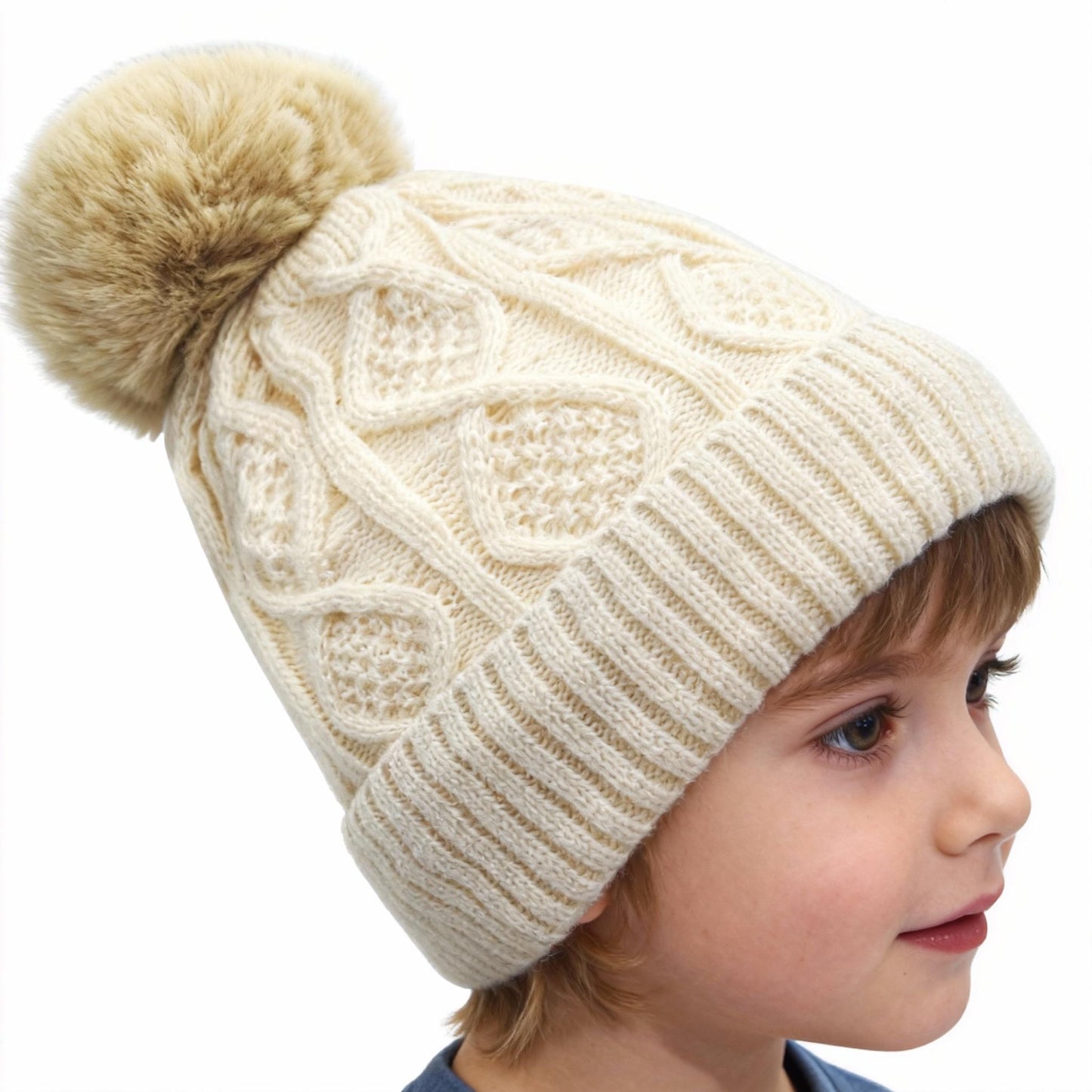 Women's Loose Fitting Big Head Circumference Small Face Solid Color Knitted Hat Autumn Winter High-End Plush Insulation Ear Protection Woolen Hat