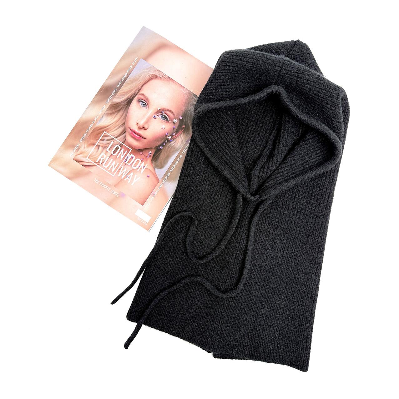 Hat Scarf One-Piece Hat 2025 Autumn Winter New Style Neck Protection Warm Woolen Scarf Western-Style Knitted Pullover Hat