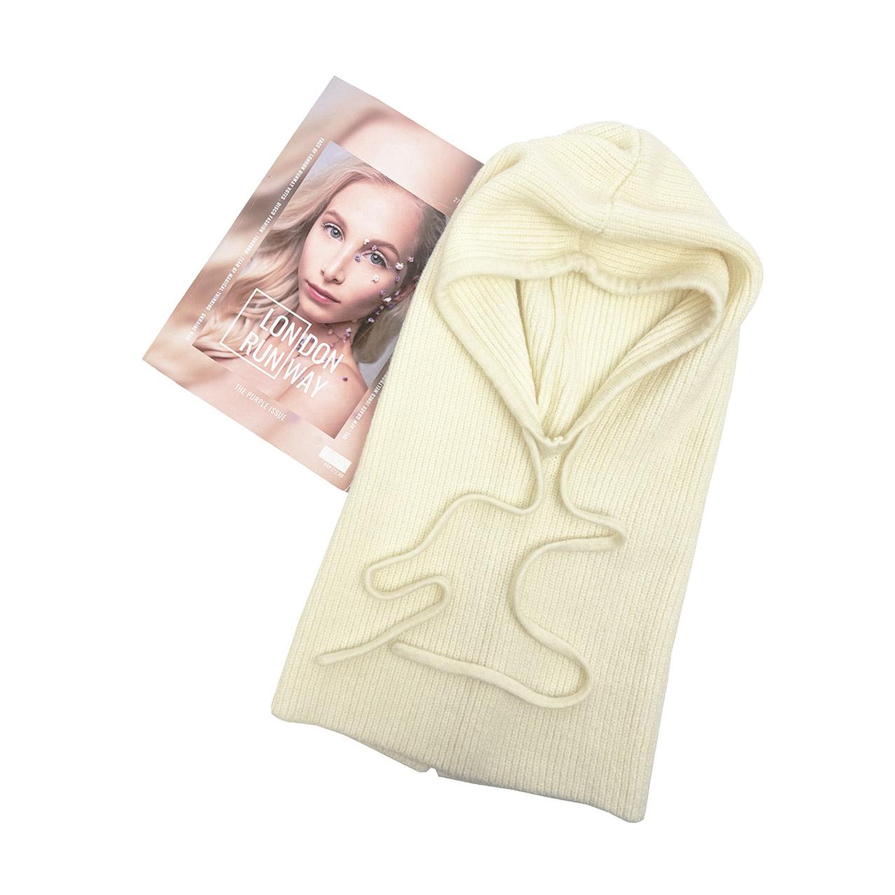 Hat Scarf One-Piece Hat 2025 Autumn Winter New Style Neck Protection Warm Woolen Scarf Western-Style Knitted Pullover Hat