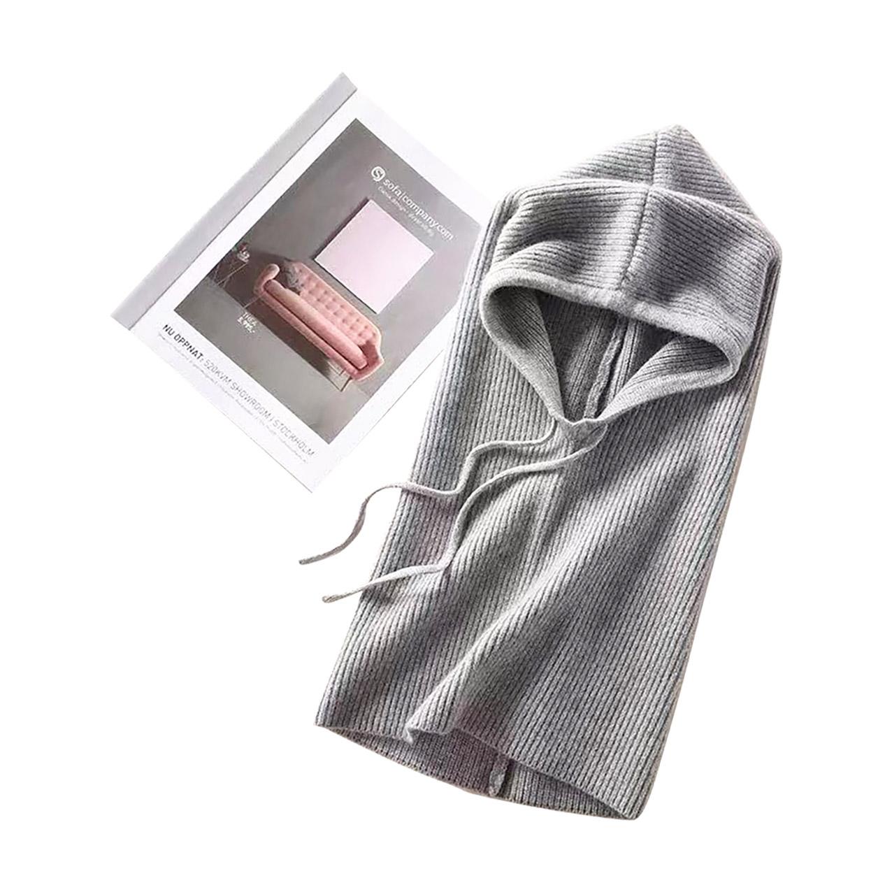 Hat Scarf One-Piece Hat 2025 Autumn Winter New Style Neck Protection Warm Woolen Scarf Western-Style Knitted Pullover Hat