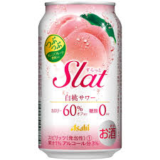 Asahi Slat White Peach Sour 3% Alc/Vol 朝日Slat白桃沙瓦