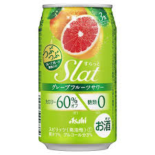 Asahi Slat Grapefruit Sour 3%  Alc/Vol 朝日Slat 西柚沙瓦