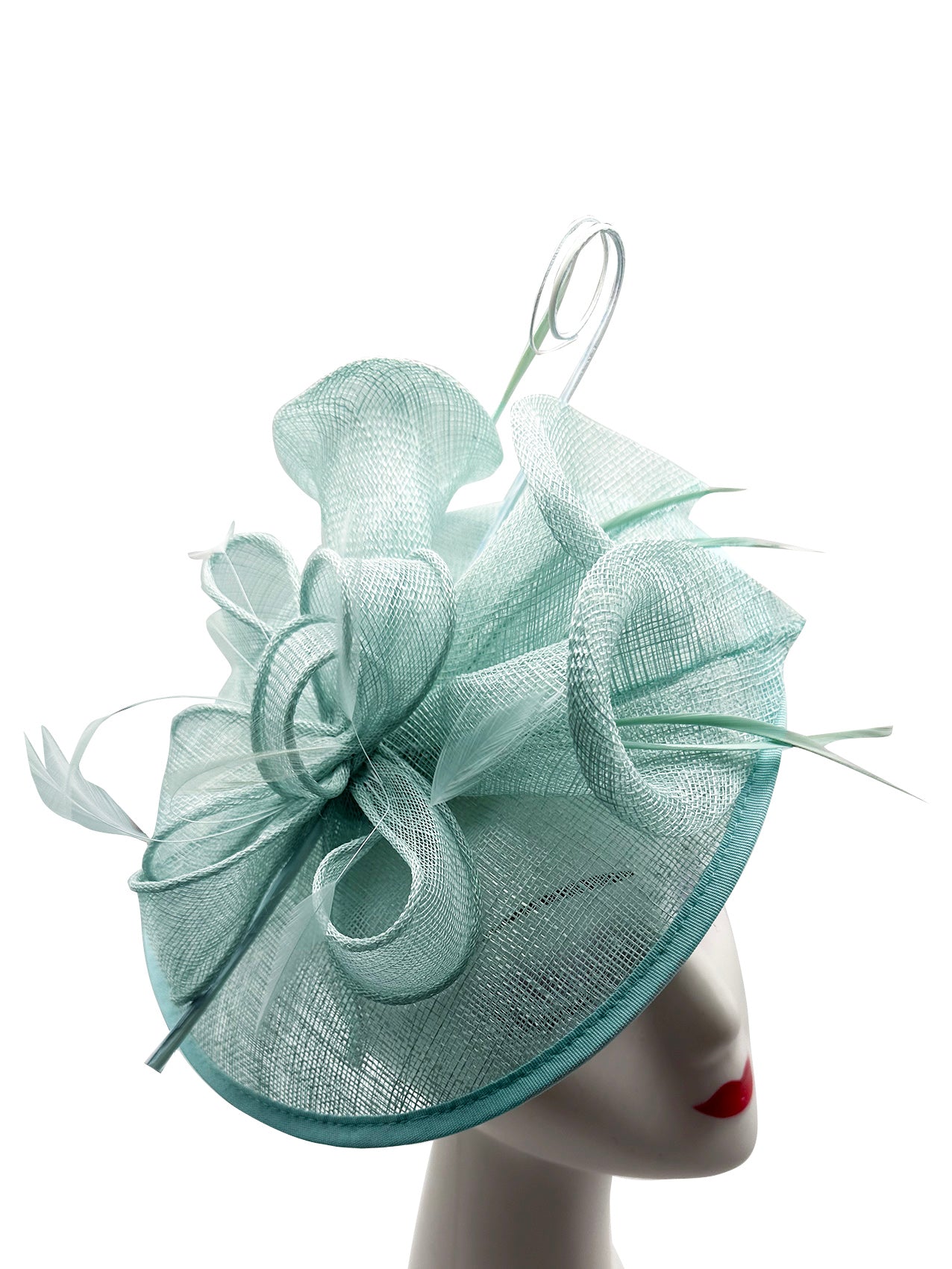 Sinamay Petunia Flower Fascinator with A Saucer Base