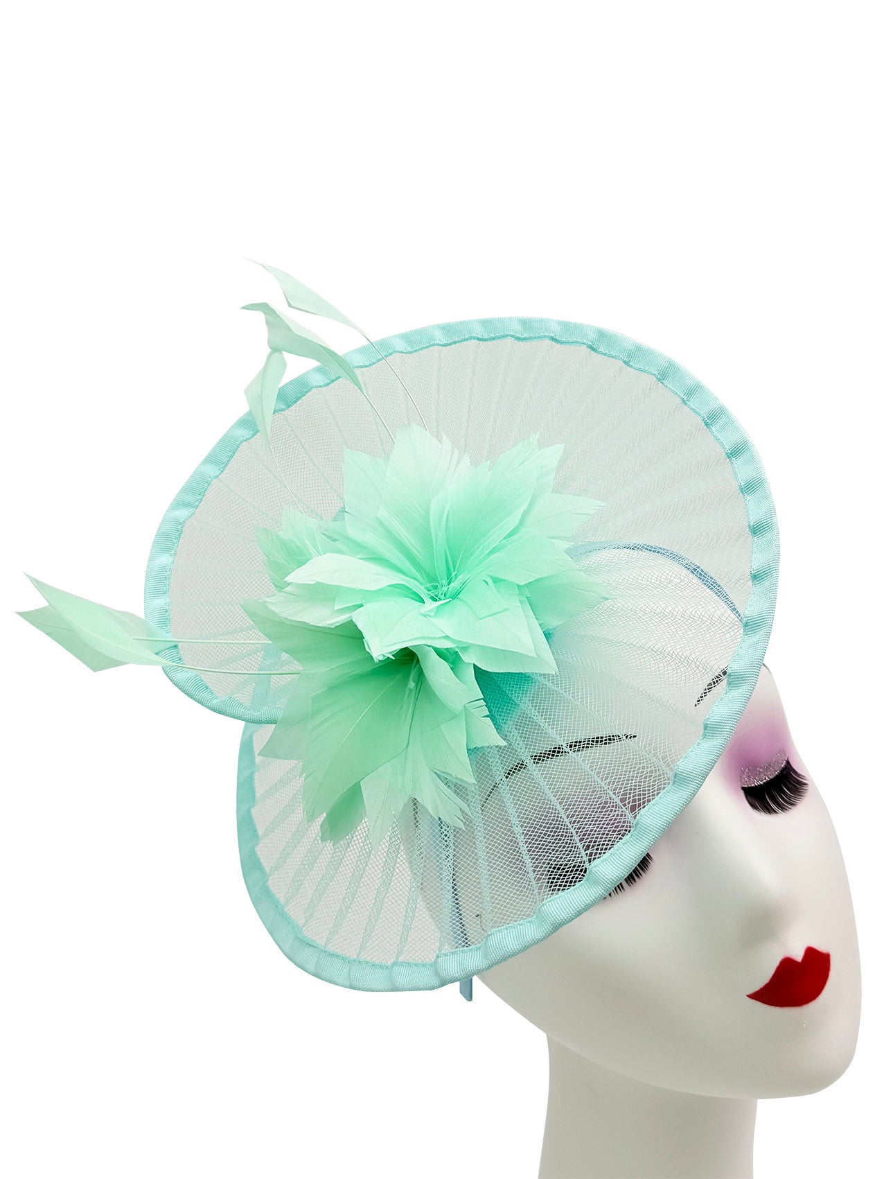 Fascinator Women's Large Headband Clip Hat For WeddingsLadies Day Races Ascot