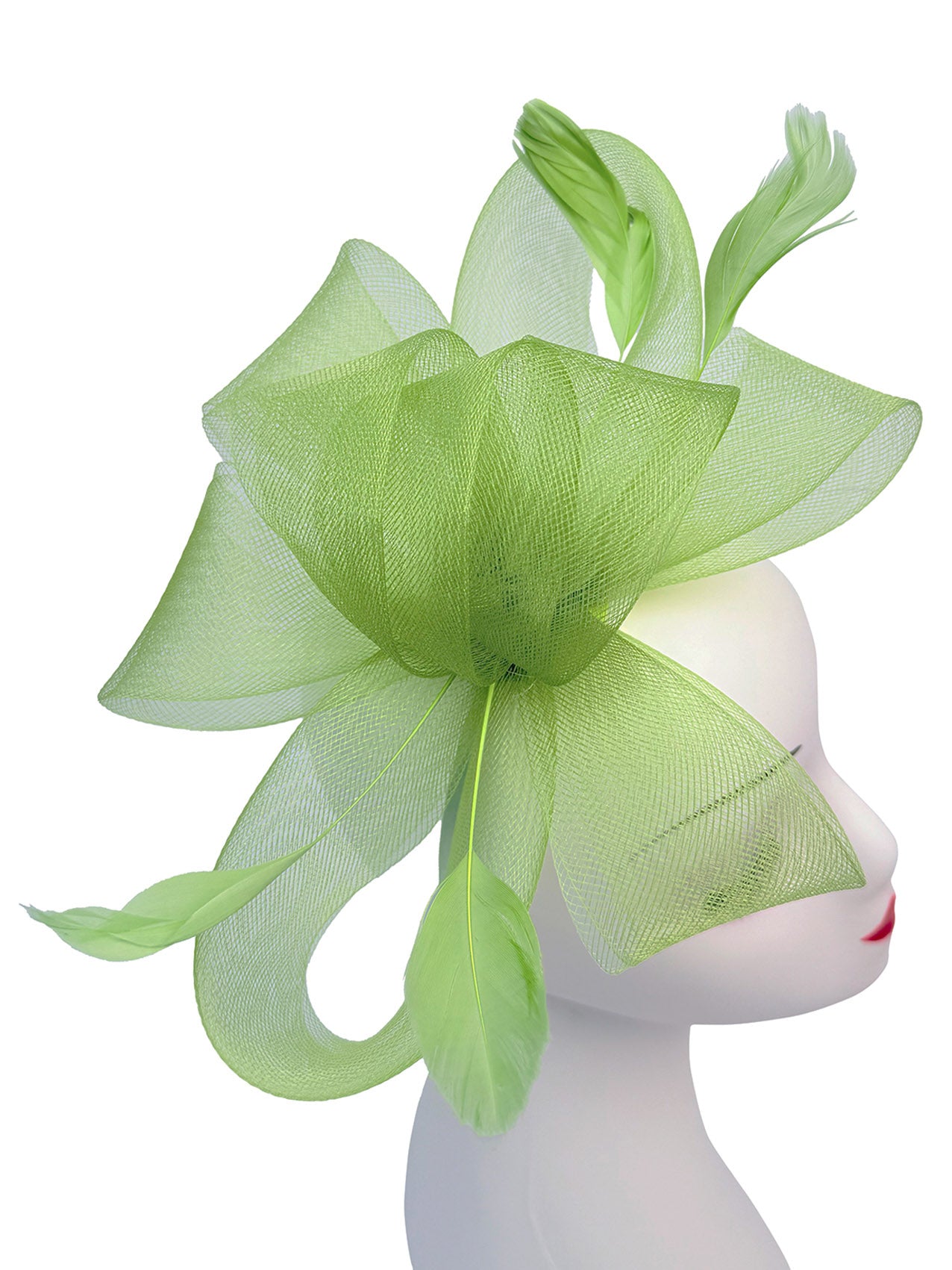 Flower & Feathers Detailed Fascinator Hat with Headband and Clip in Vibrant Colors for Special Occasions