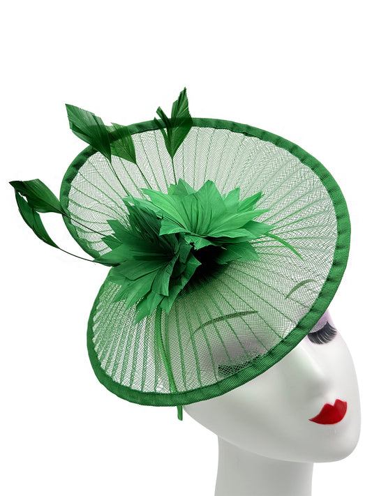 Fascinator Women's Large Headband Clip Hat For WeddingsLadies Day Races Ascot