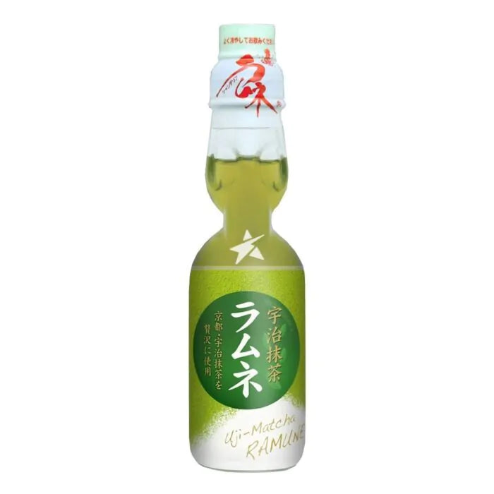 Matcha Ramune carbonated drink 波子水 抹茶味