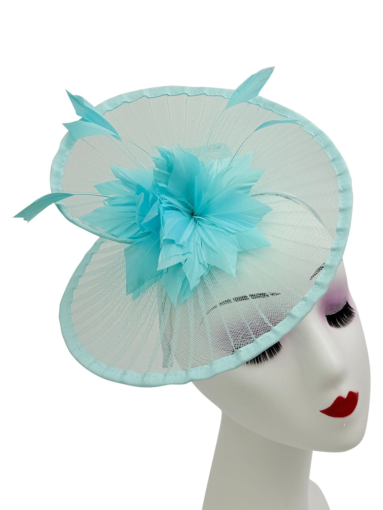 Fascinator Women's Large Headband Clip Hat For WeddingsLadies Day Races Ascot