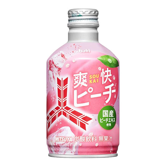 Asahi Mitsuya Peach Soda Drink 朝日桃子味碳酸飲料