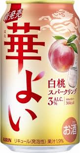 Kirin Hanayoi White Peach Sparkling 3% Alc/Vol 麒麟华好白桃气泡酒