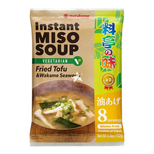 Marukome Instant Miso Soup Fried Tofu(8 Servings)丸米牌料亭即食味噌汤炸豆腐8人份