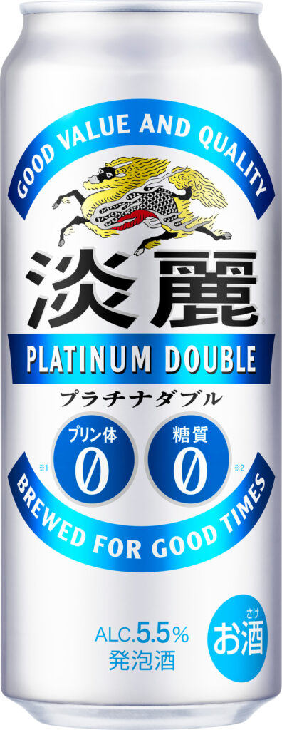 Kirin Tanrei Platinum Double Zero Purines & Zero Sugar  5.5% Alc/Vol (Low-Malt Beer) 麒麟淡麗雙重白金啤酒零嘌呤零糖分