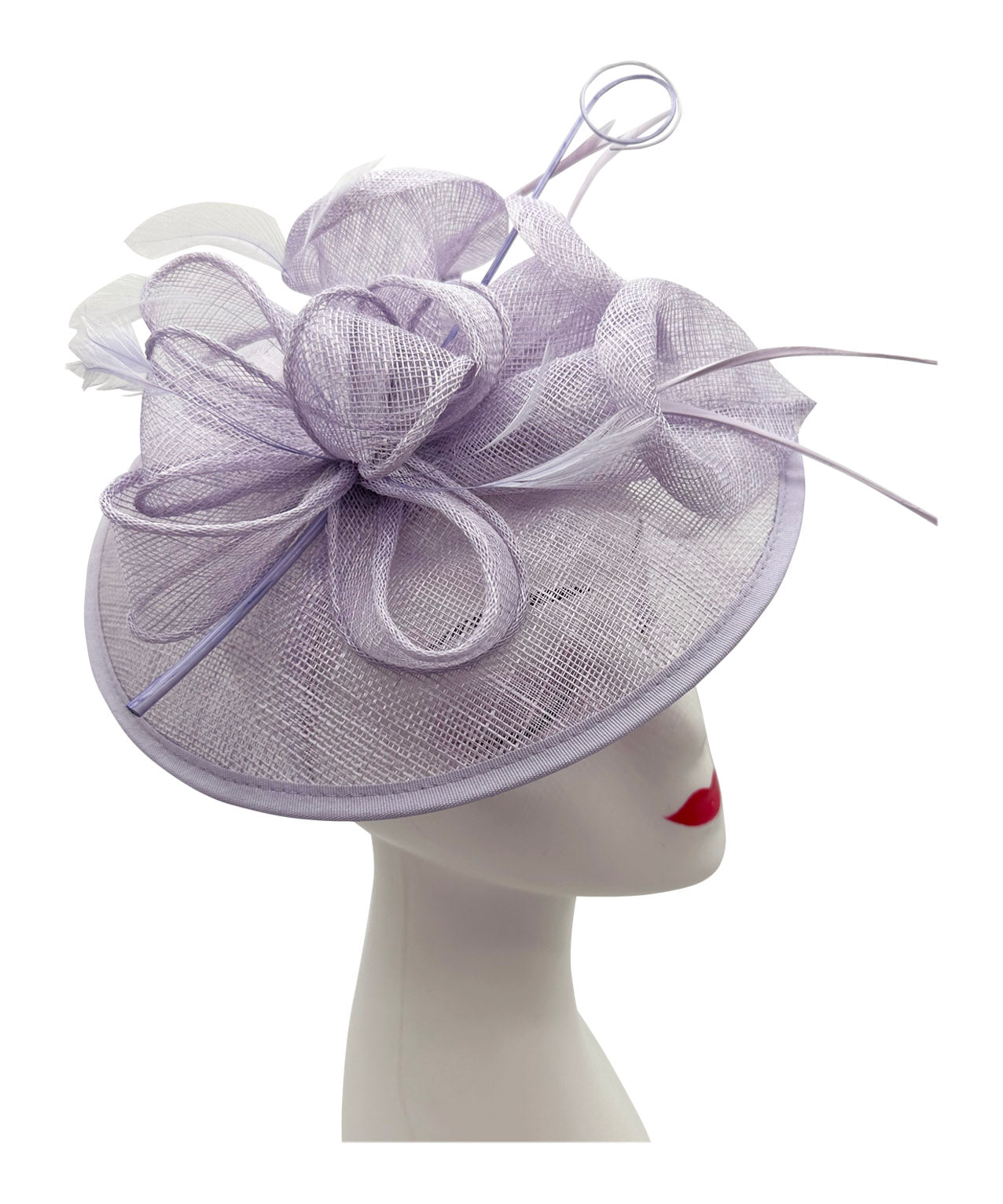 Sinamay Petunia Flower Fascinator with A Saucer Base