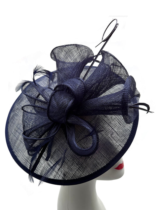 Sinamay Petunia Flower Fascinator with A Saucer Base