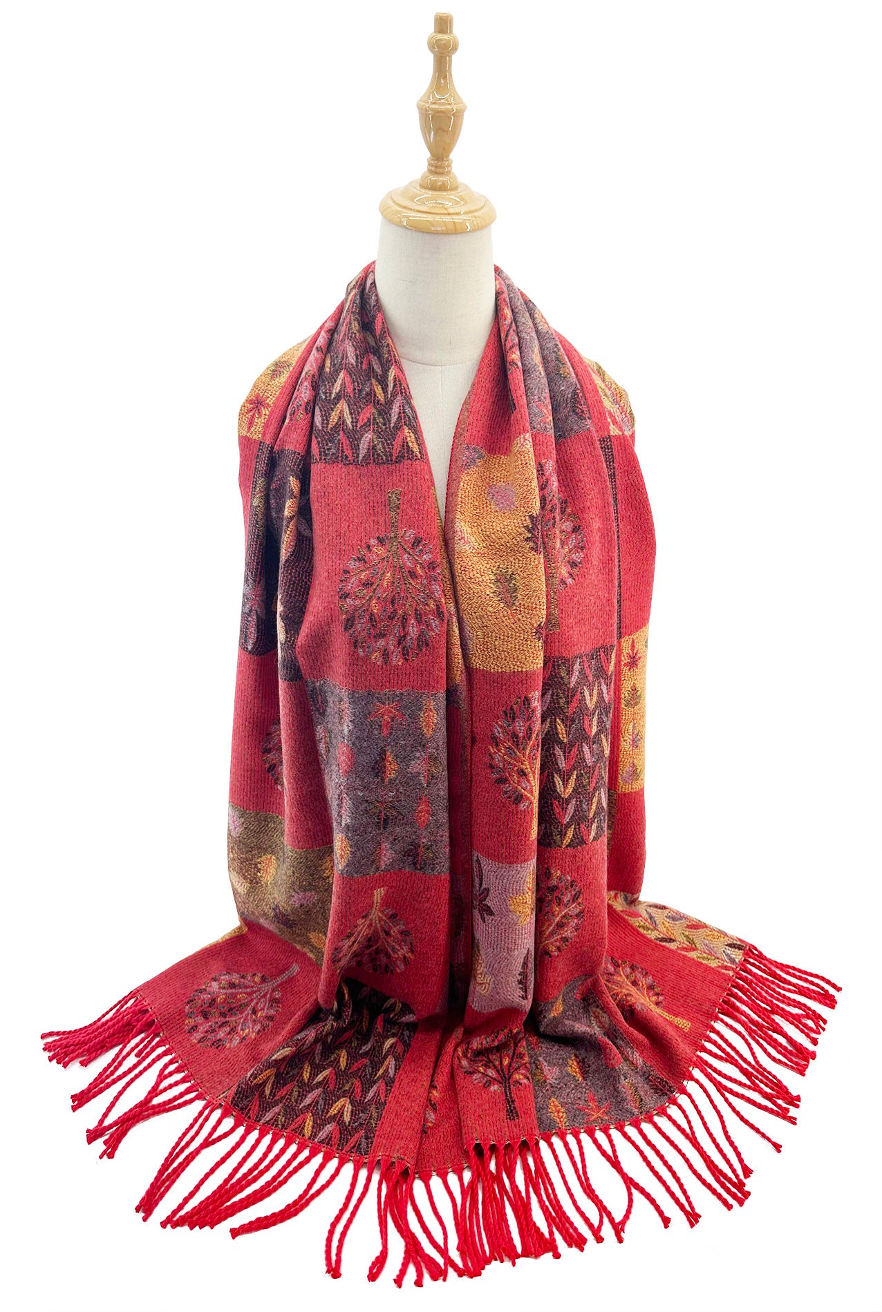 Scarf Diamond Pattern Scarf Women's High end Fashion Thickened Cold proof Outdoor Shawl Big Bazaar