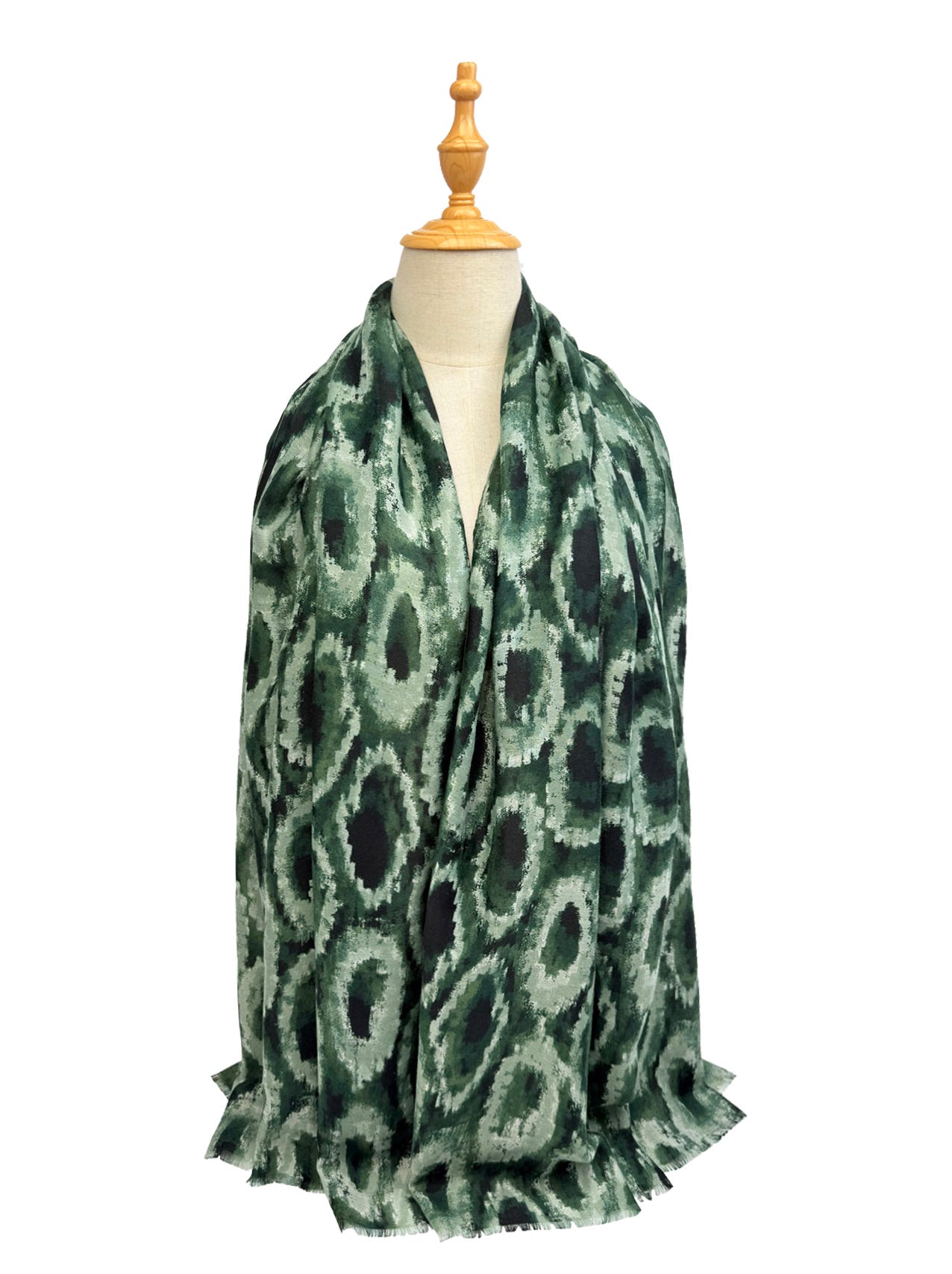 New Coming Winter Fashion Scarf Stylish Grey & Black Circle Pattern for Cozy Elegance in British English Language