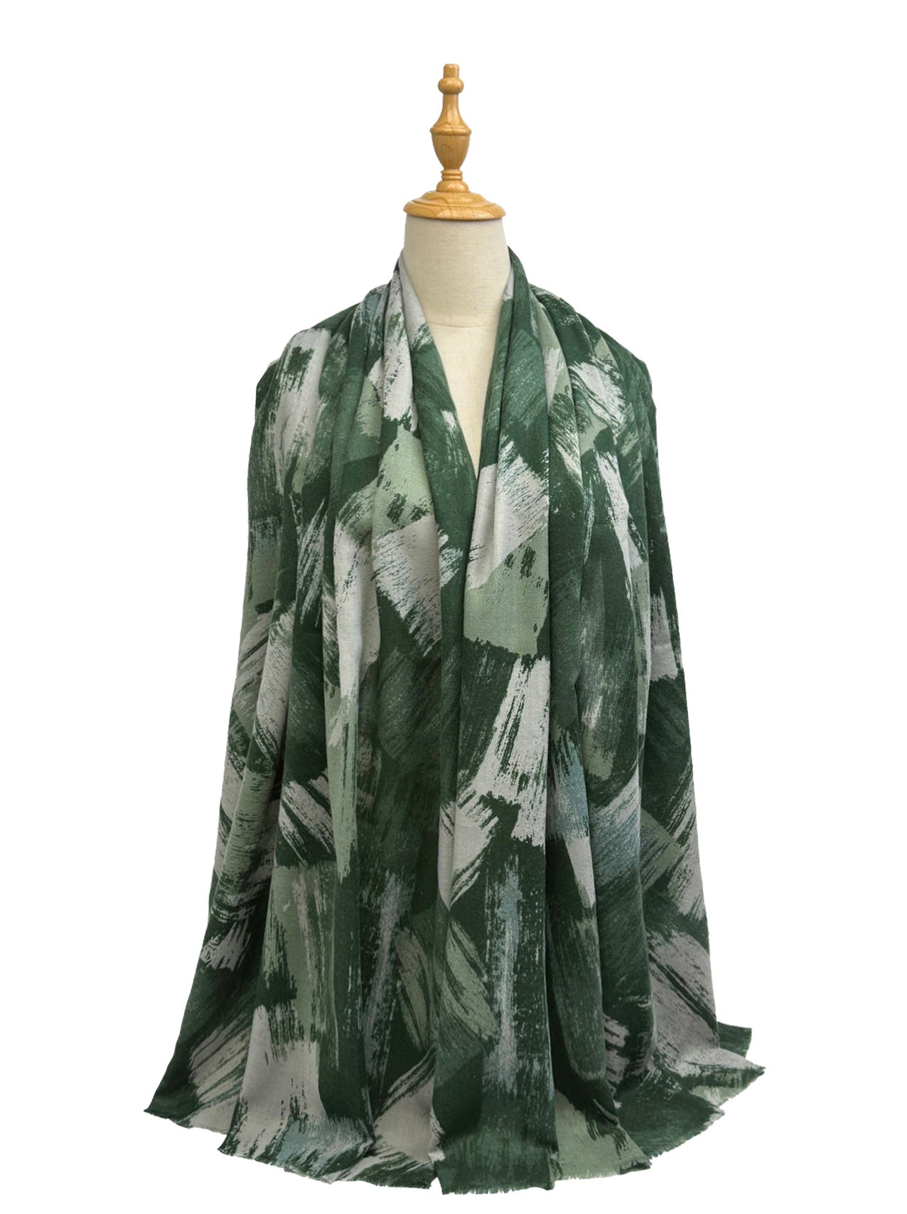 New Coming Winter Fashion Scarf Stylish Black & White Abstract Print Shawl for Women Elegant and Versatile Accessory