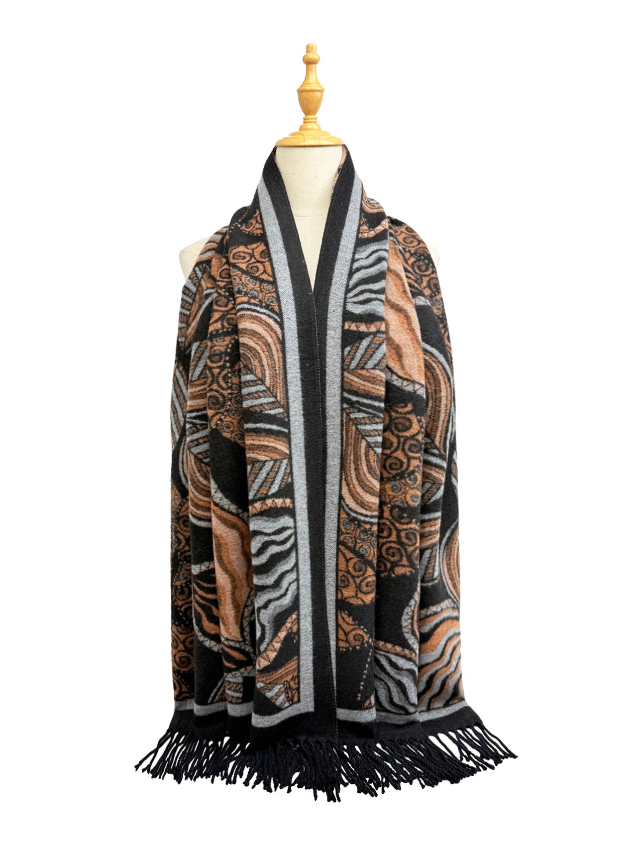 New Coming Winter Fashion Scarf with Elegant Fringe and Rich Color Options for Stylish Warmth in Soft Wool Blend