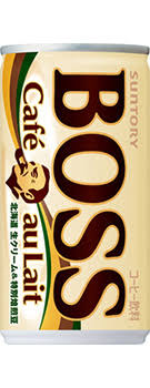 Suntory Boss Cafe au Lait Canned Coffee with Milk 老板咖啡牛奶 185克 罐裝