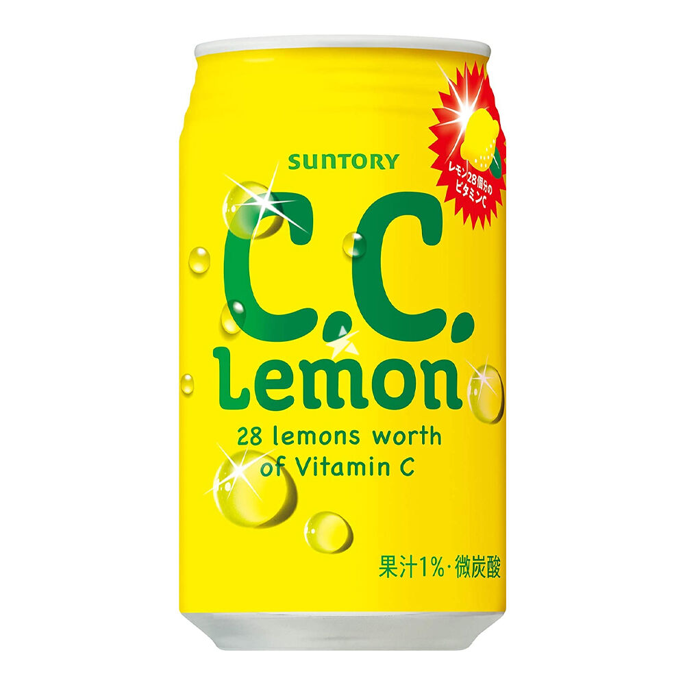 Suntory CC Lemon Carbonated Drinks Canned三得利CC檸檬碳酸飲罐装
